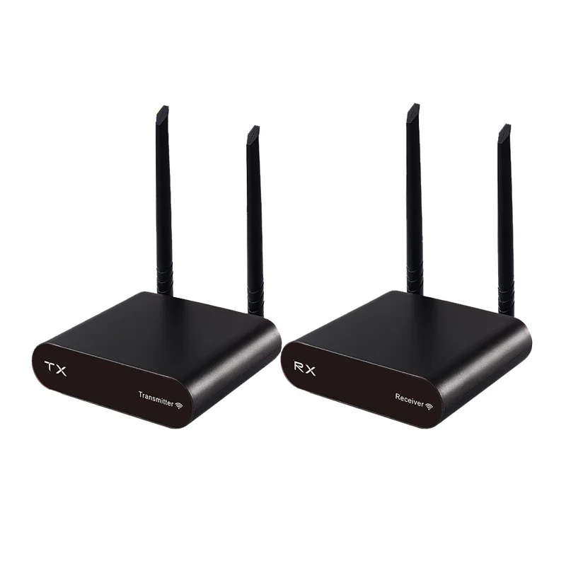 Conjunto de transmisor y receptor de audio inalámbrico AU680 590-619MHz, alcance de 100 m, 10 canales, para entretenimiento doméstico - enchufe UE