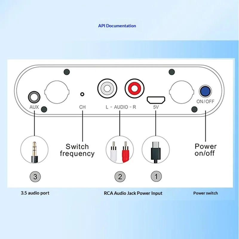 Conjunto de transmisor y receptor de audio inalámbrico AU680 590-619MHz, alcance de 100 m, 10 canales, para entretenimiento doméstico - enchufe UE
