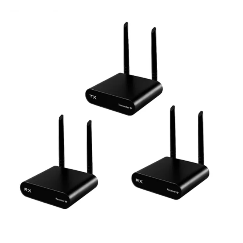 Conjunto de transmisor y receptor de audio inalámbrico AU680 590-619MHz, alcance de 100 m, 10 canales, para entretenimiento doméstico - enchufe UE