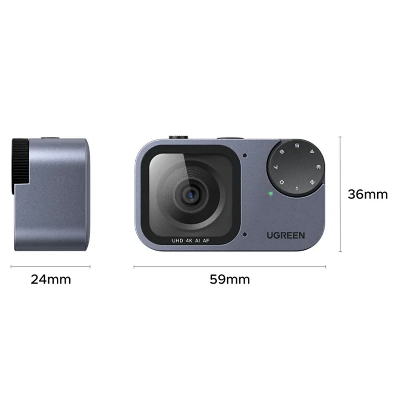 Веб-камера UGREEN CM930 75726 4K с функцией автоматического слежения и ИИ, 8 Мп, автофокус, с двойным шумоподавлением, для стриминга и игр
