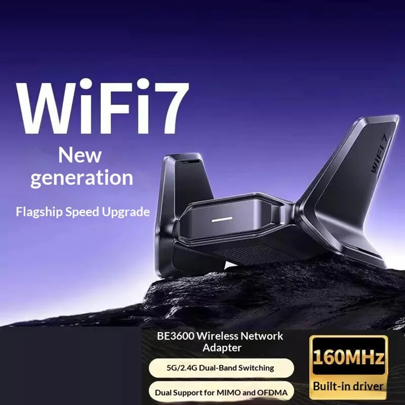 UGREEN CM995 WiFi 7 BE3600 USB Wireless Network Adapter 2.4G  /  5G Dual Band - Black