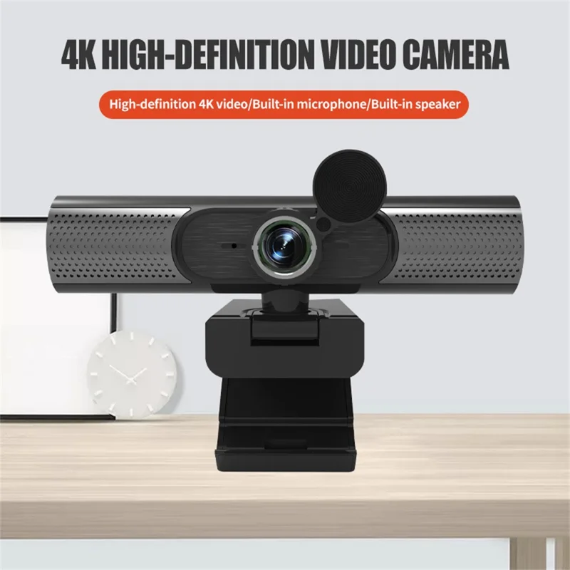 L22 4K HD Webcam USB con Microfono Integrato per Dirette Streaming e Lezioni Online