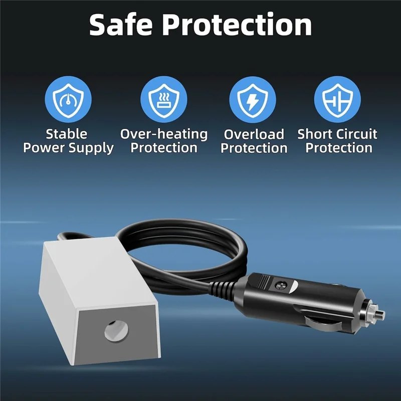 For Starlink Mini Cigarette Lighter DC Power Adapter 36V 1.67A Output 18 AWG Waterproof Car Charger Power Cable
