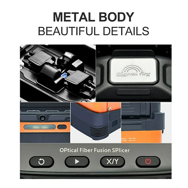 SIGNAL FIRE AI-5 Pro Optical Fiber Fusion Splicer 6-Motor Alignment 8s Splicing 18s Heating - US Plug