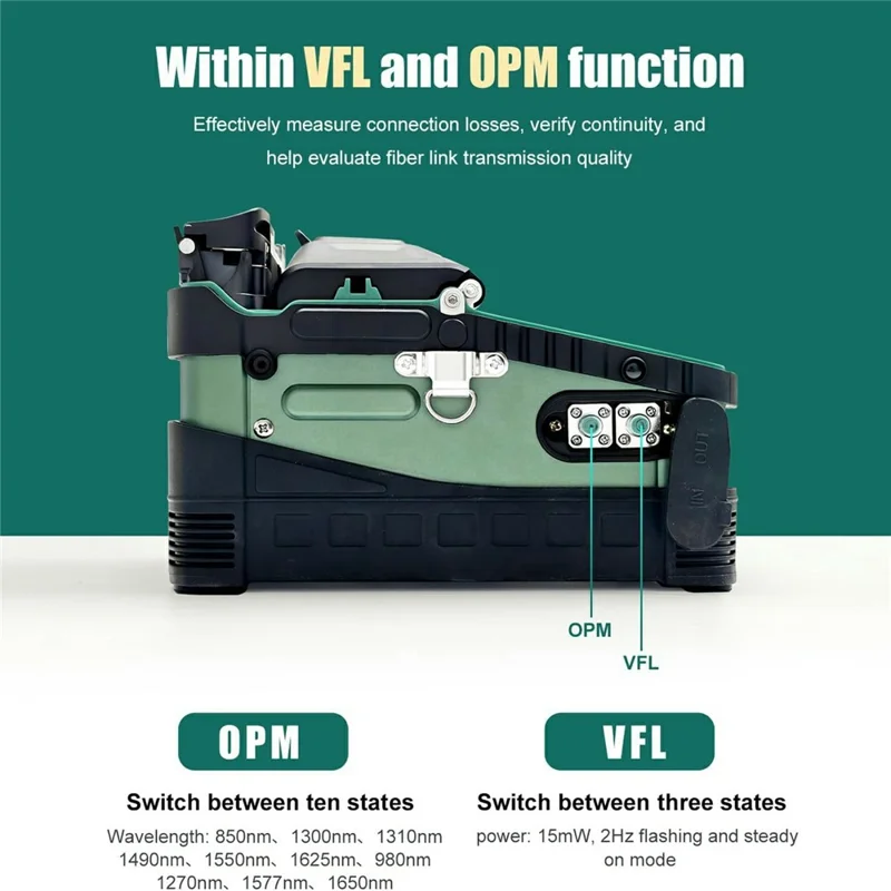 SIGNAL FIRE AI-6A+ Optical Fiber Fusion Splicer 8s Splicing 18s Heating OPM VFL - US Plug