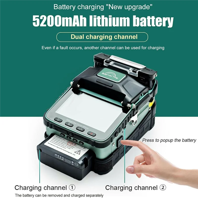 SIGNAL FIRE AI-6A+ Optical Fiber Fusion Splicer 8s Splicing 18s Heating OPM VFL - US Plug