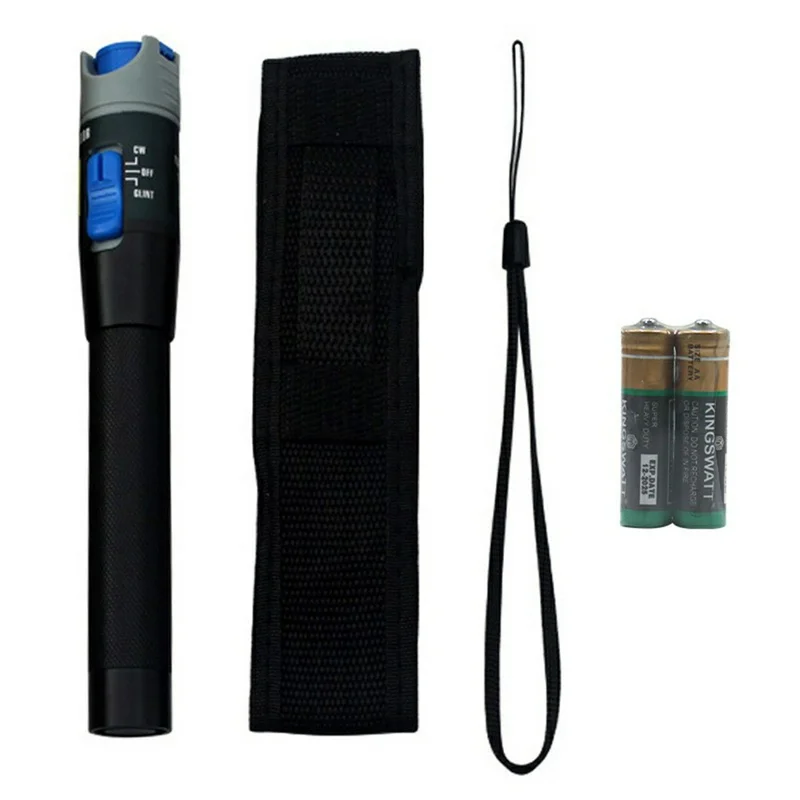 B206 10KM Visual Fault Locator Kit Aluminum Alloy Fiber Tester with Storage Case
