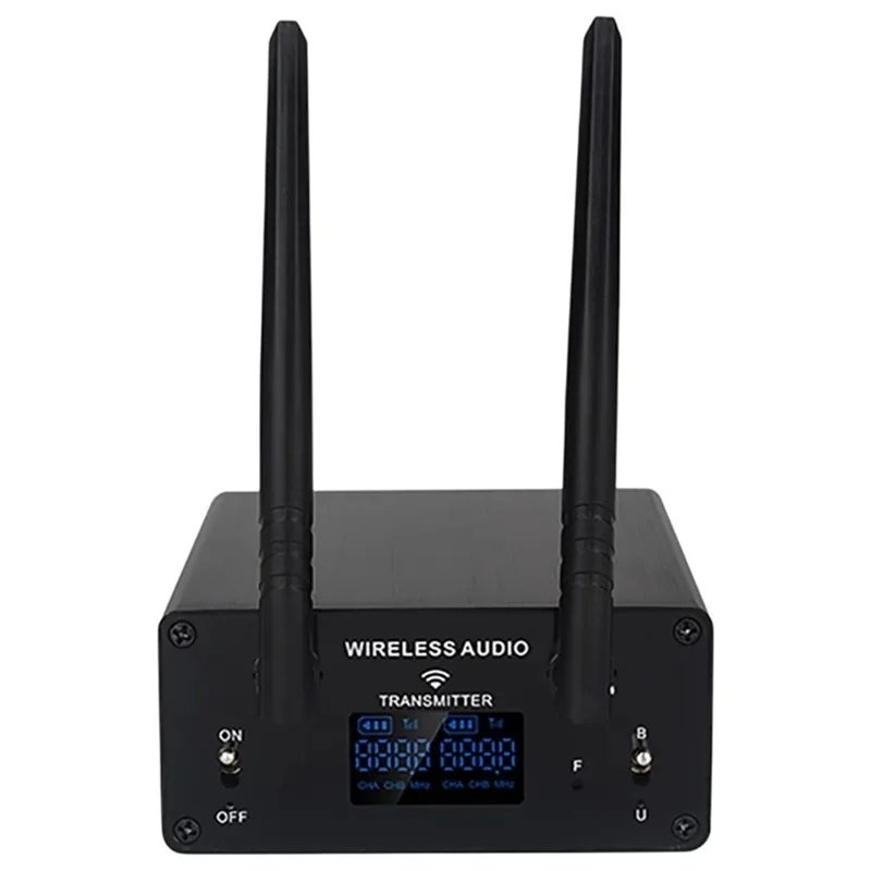 AU680AR4 1 Transmitter + 4 Receivers Wireless Audio Transmitter and Receiver UHF XLR 100m System - US Plug