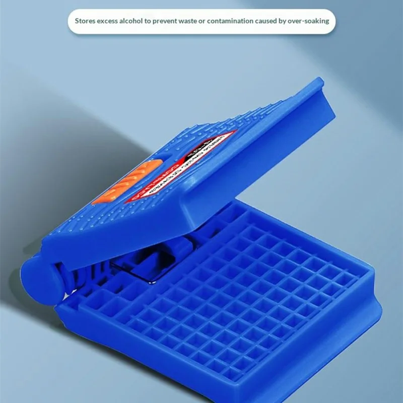 A-07 Fiber Optic Cleaner Replaceable Pad Dry / Wet for FTTH Splicing - Blue