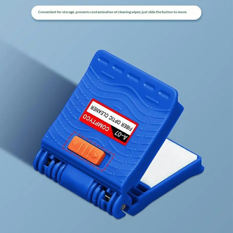 A-07 Fiber Optic Cleaner Replaceable Pad Dry / Wet for FTTH Splicing - Blue