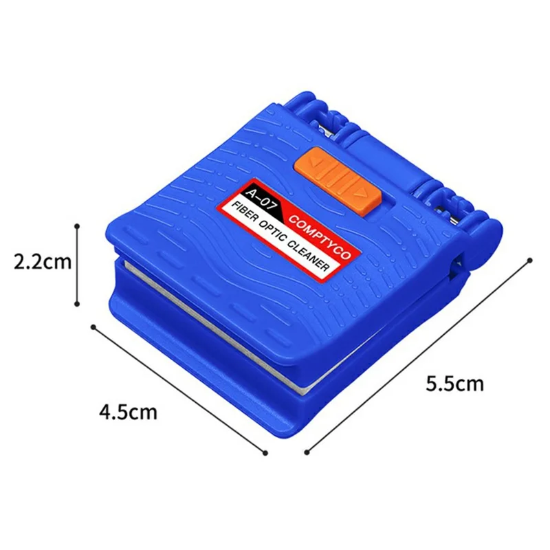 A-07 Fiber Optic Cleaner Replaceable Pad Dry / Wet for FTTH Splicing - Blue