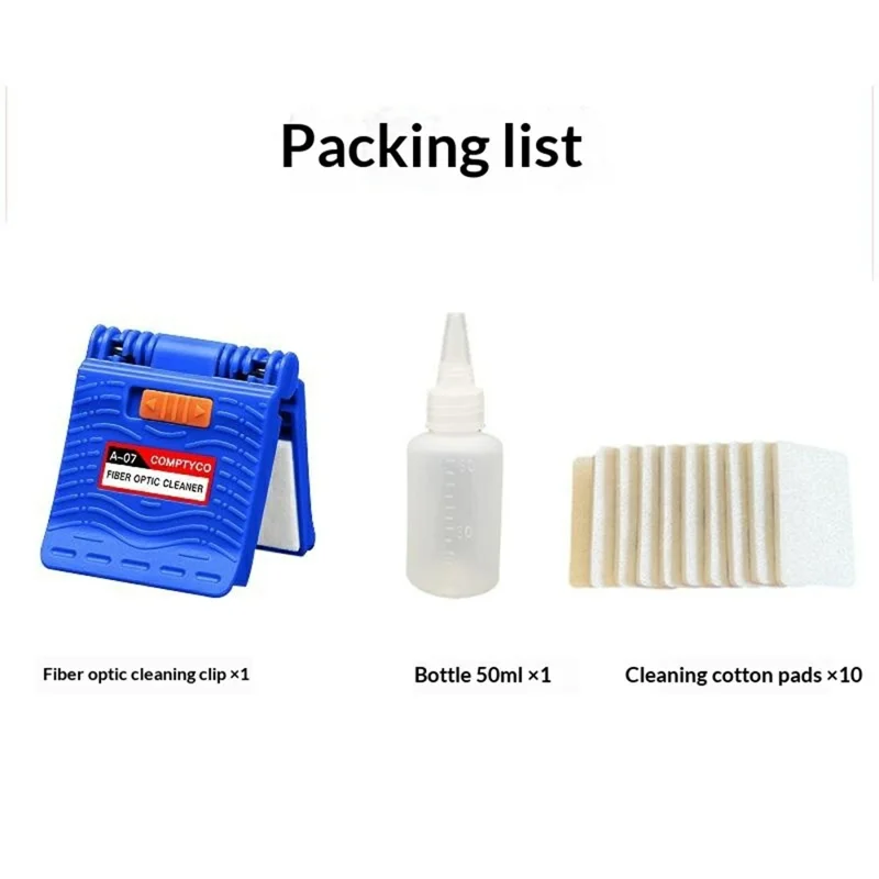 A-07 Fiber Optic Cleaner Replaceable Pad Dry / Wet for FTTH Splicing - Blue