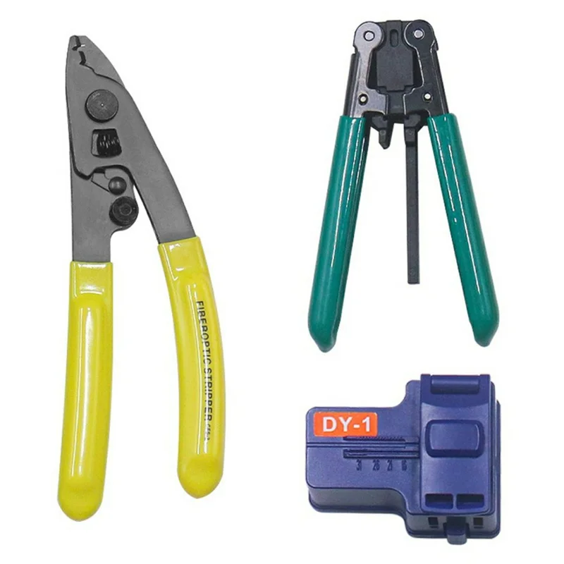 FTTH Fiber Optic Tool Kit Optical Power Meter 5km Visual Fault Locator with Storage Bag (without Battery)