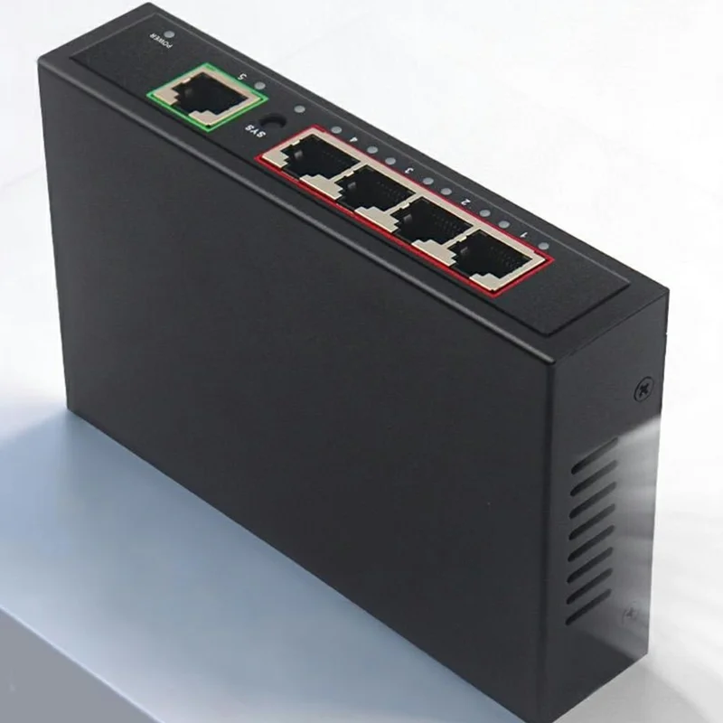 5-Port Gigabit PoE AC Controller 1 WAN + 4 PoE Gigabit LAN Ports - Black