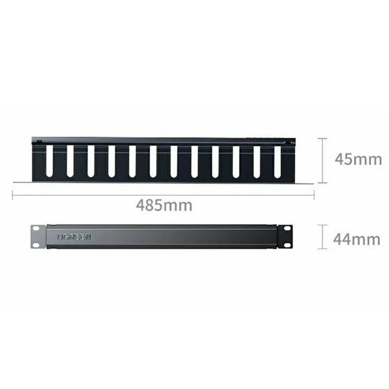 UGREEN NW128 70424 24-Port 19 Inch 1U Cable Management Rack Ethernet Network Patch Panel Engineering Grade for Server Rack Organization - Black