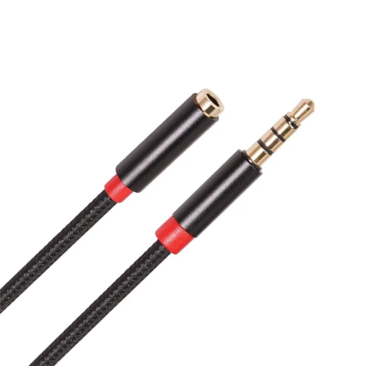 Câble Audio Auxiliaire De 3,5 Mm De 3,5 Mm Mâle À Une Extension Stéréo Féminine Support Micro Fonction 3696 - 1 Mètre