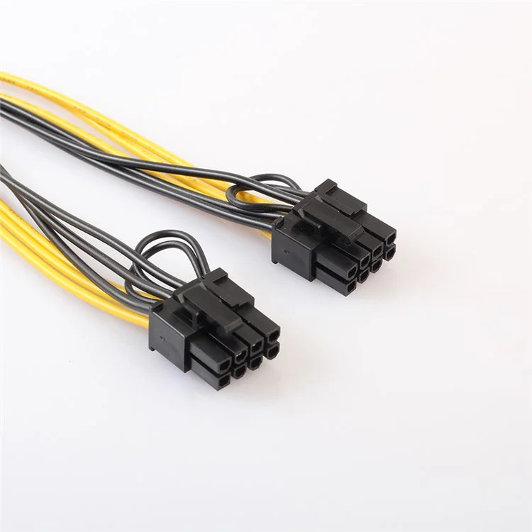 30cm PCI-Express PCIE 8Pin to Dual 8Pin Graphic Video Card Adapter Power Supply Cable