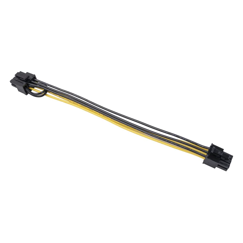 6Pin Female to 8Pin (6pin+2pin) Female Adapter Cable 20cm  PCI-Express GPU Video Graphics Card Power Supply Converter Cord