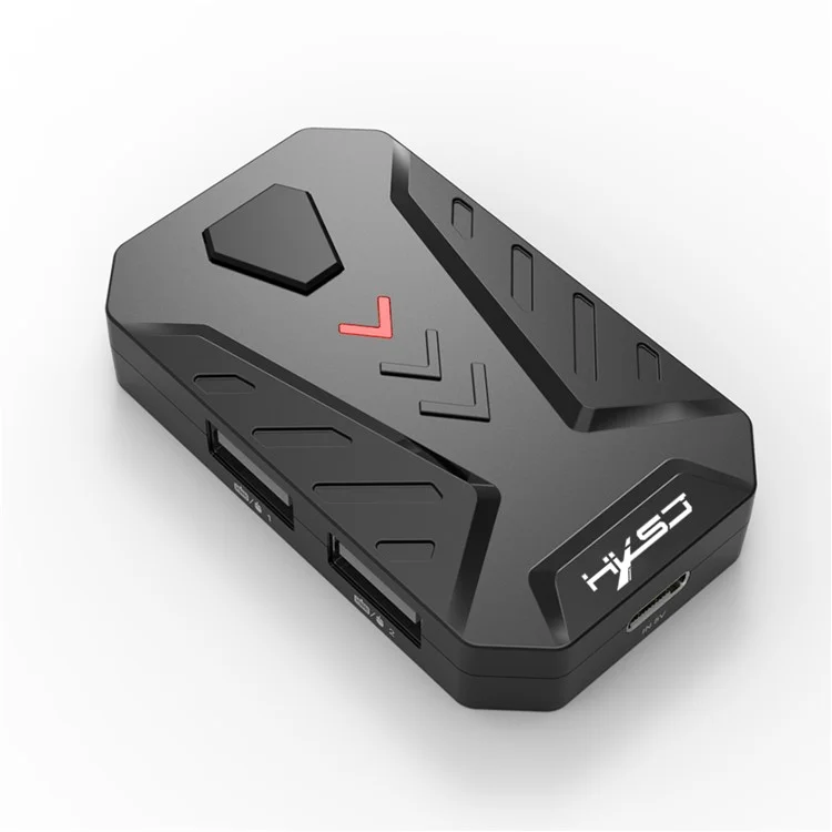 HXSJ P8 Teclado Con Cable Converter de Mouse Portátil de Juego Móvil Portátil y Adaptador de Mouse Con 3 Puertos USB Para Teléfonos Android