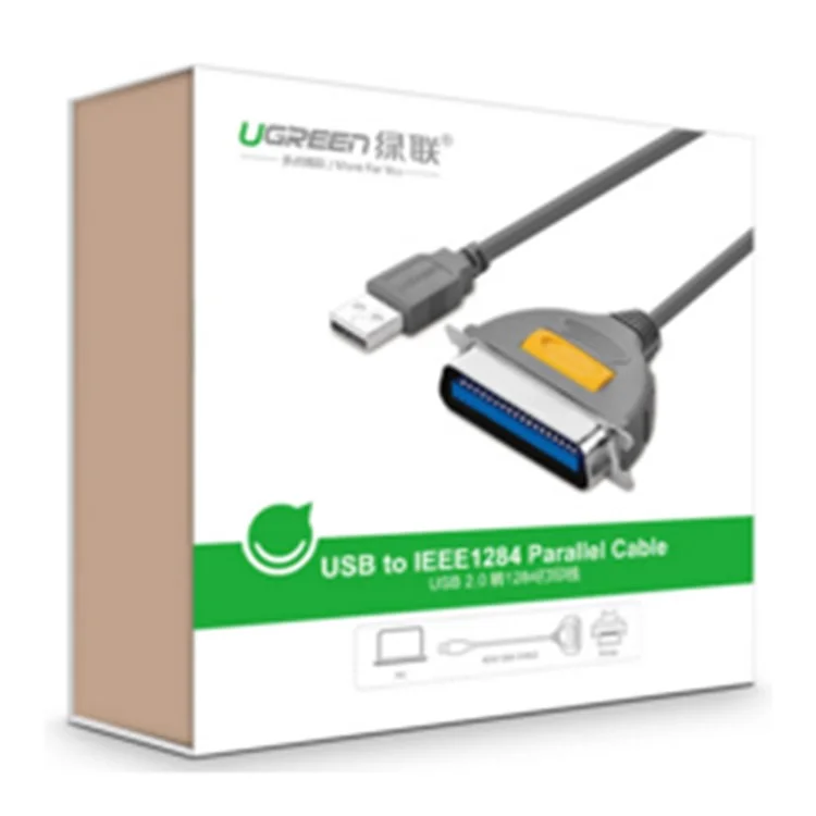 UGREEN 1m USB an DB36 IEEE1284 Converter Plug And Play Centronic Parallel Druckerkabeladapter