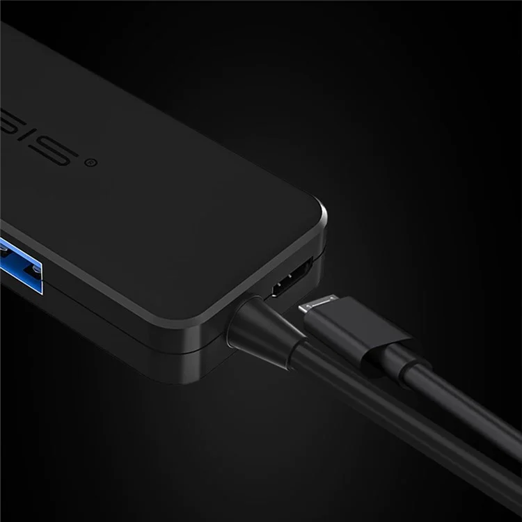 ACASIS AC2-L42 0.2m Type-C vers 4 USB2.0 Hub Adaptateur Multiprise USB-C Hub Portable Type-C Diviseur Convertisseur 480Mbps Transfert de Données