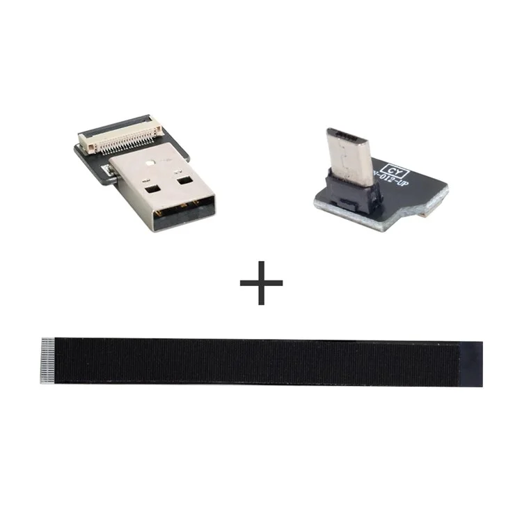 U2-045-UP CN-011-MA/CN-012-UP/CN-01 USB 2.0 Type-A Macho para Micro USB 5 Pinos Macho Cabo Plano FPC Angled Data Transfer Wire para FPV/Disco/Telefone
