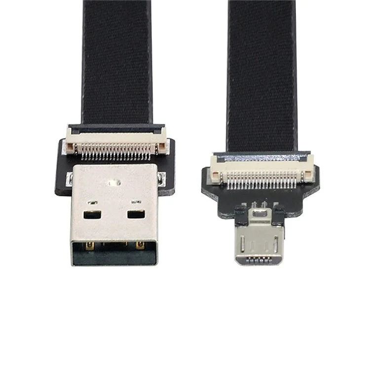 U2-045-BK CN-011-MA/CN-012-MA/CN-01 for FPV/Disk/Phone USB 2.0 Type-A Male to Micro USB 5Pin Male Data Cord Flat Slim FPC Cable
