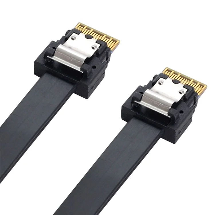 SF-100-0.4M PCI-E Slim Line SAS 4.0 SFF-8654 4i 38-pin Host to SFF-8654 Slim SAS Target Cable