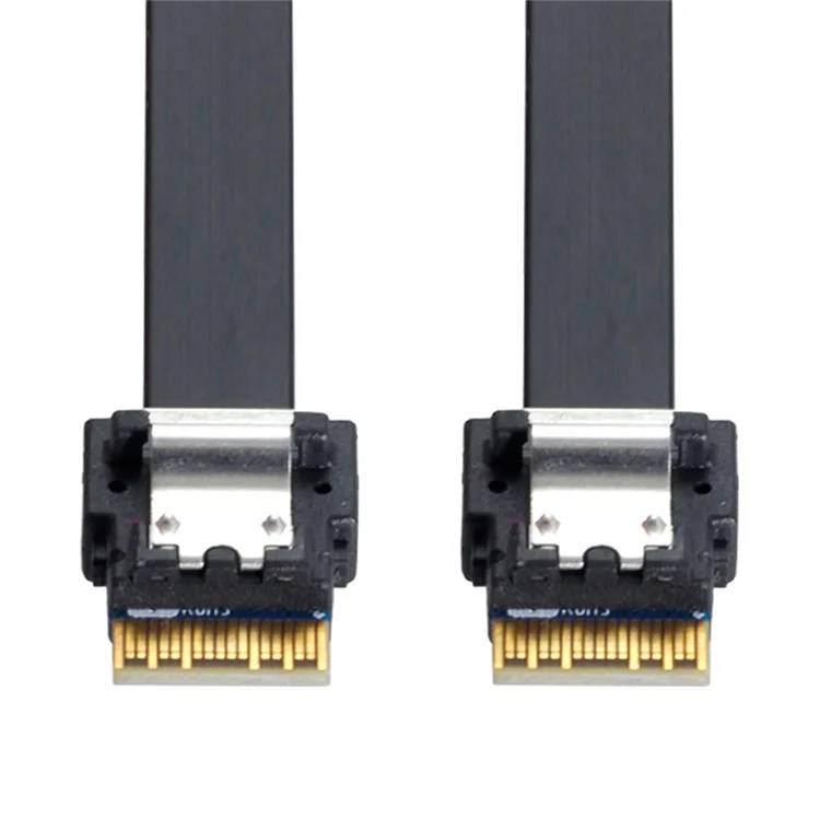 SF-100-0.4M PCI-E Slim Line SAS 4.0 SFF-8654 4i 38-pin Host to SFF-8654 Slim SAS Target Cable
