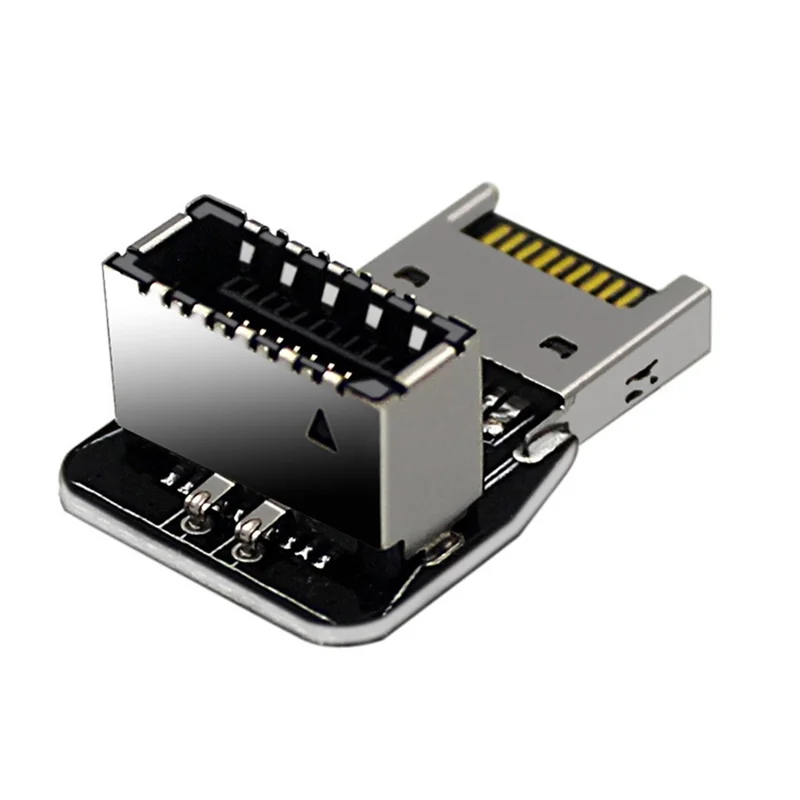 UC-029 2Pcs USB 3.1 Front Panel Header Male to Female Type-E Motherboard Extension Adapter