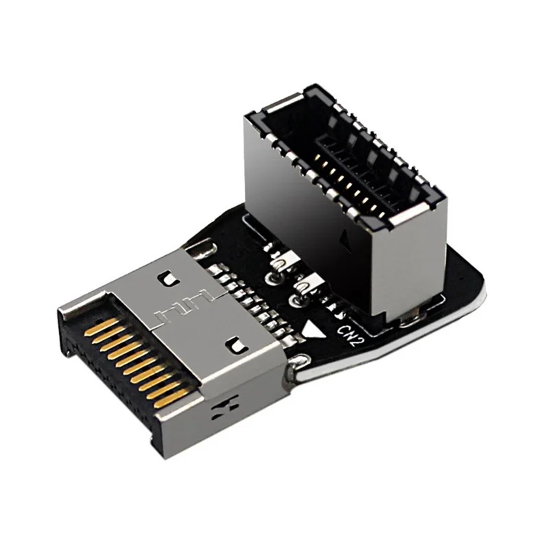 UC-029 2Pcs USB 3.1 Front Panel Header Male to Female Type-E Motherboard Extension Adapter