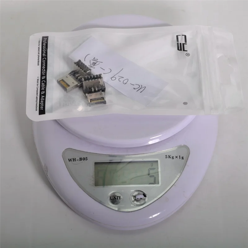 UC-029 2Pcs USB 3.1 Front Panel Header Male to Female Type-E Motherboard Extension Adapter