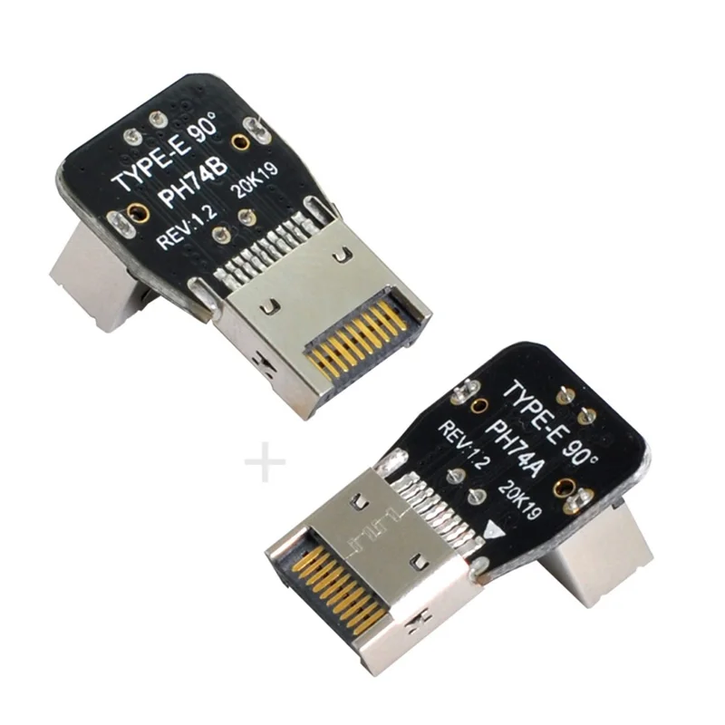UC-029 2Pcs USB 3.1 Front Panel Header Male to Female Type-E Motherboard Extension Adapter