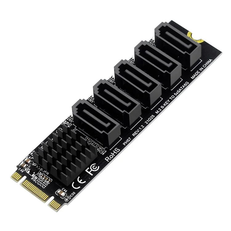 SA-035 22x80 mm Ngff-schlüssel B+M Bis SATA 3.0 6gbps 5 Ports Adapter-konverter-port Wählen Sie JMB575 Aus