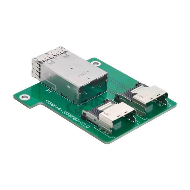 SF-019 2-Ports Mini SAS HD SFF-8644 to Internal Mini SAS SFF-8087 Adapter with Full PCIe Slot Profile Mounting Bracket