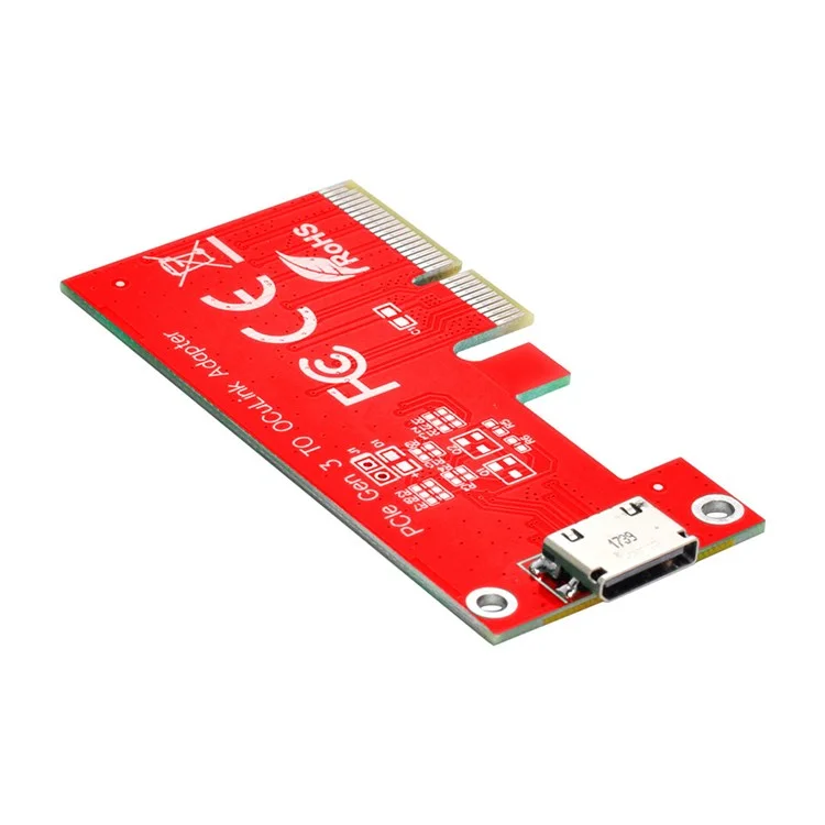 SF-032 PCI-E 3.0 Express 4.0 X4 to Oculink SFF-8612 SFF-8611 Host Adapter for PCI-E SSD with Long+Short Bracket