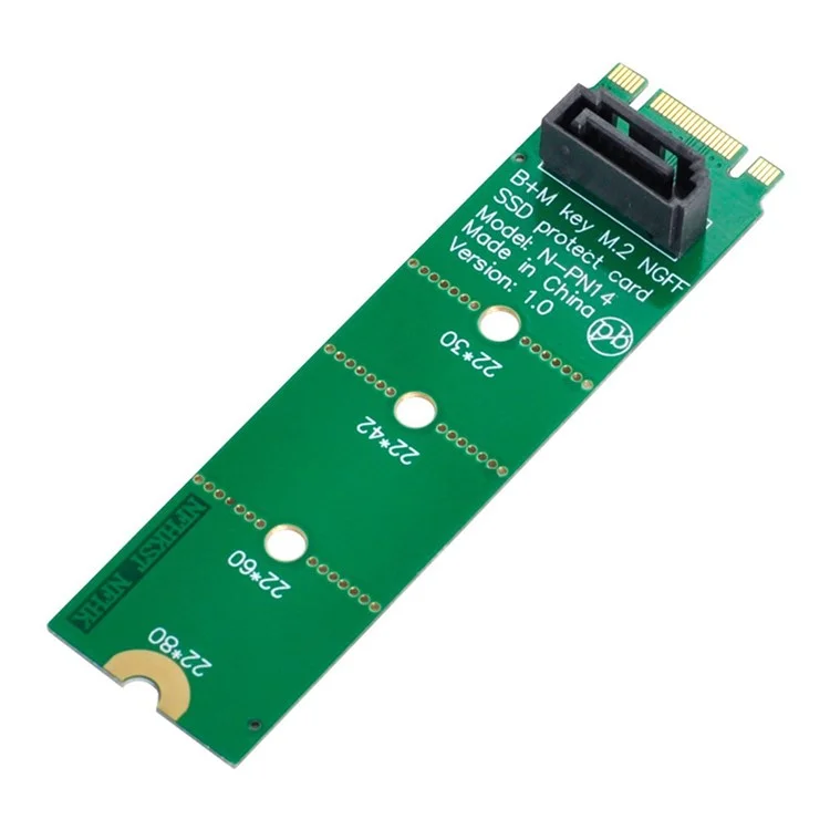 SA-007 Motherboard NGFF B/M-Key M.2 to Vertical SATA 7pin Hard Disk Drive SSD PCBA Extension Adapter Expansion Card
