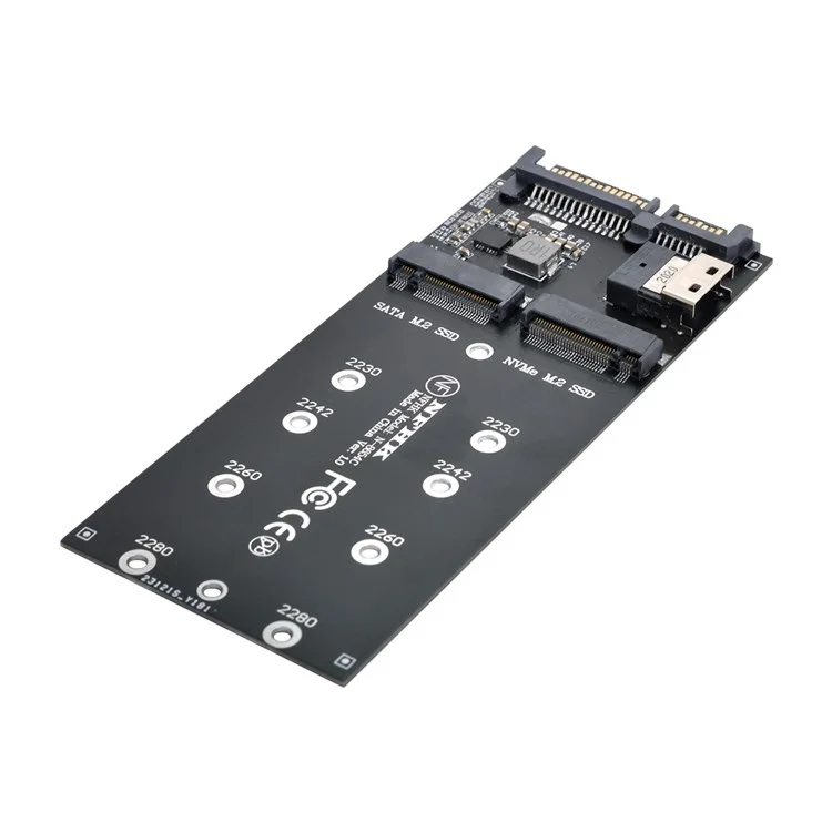 SF-016 Adaptador SATA SFF-8654 al Kit U2 NGFF M-Key a Slimline SAS NVME PCIe SSD SATA Adaptador Para Placa Base