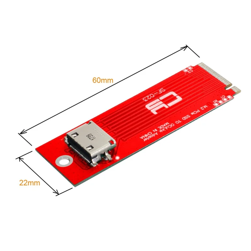 SF-023 PCI-E 3.0 M.2 M-key to Oculink SFF-8612 SFF-8611 Host Adapter for PCIe Nvme SSD Host Controller Expansion Card