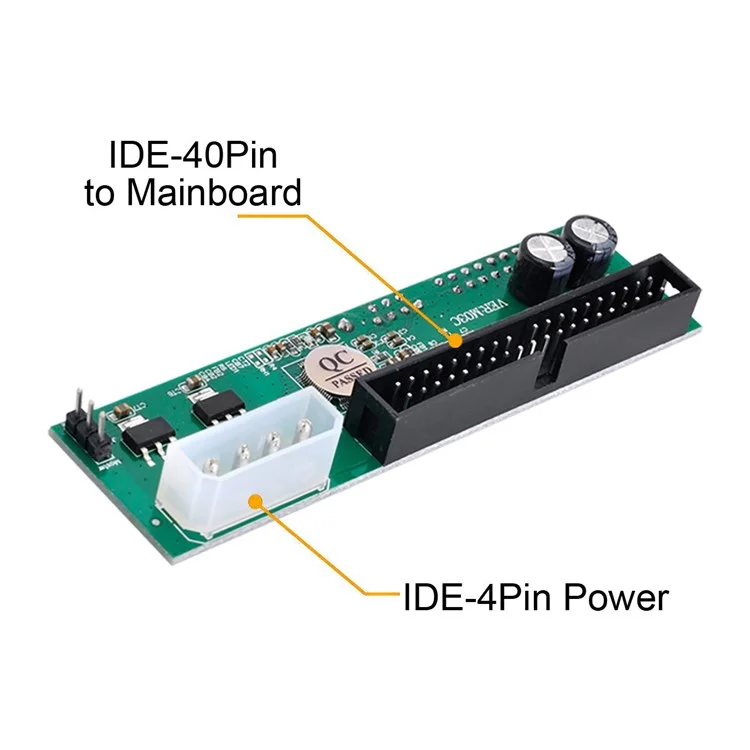 EP-014 SATA Disk to IDE/PATA 40Pin Motherboard Converter Adapter PCBA for Desktop and 2.5-inch 3.5-inch Hard Disk Drive