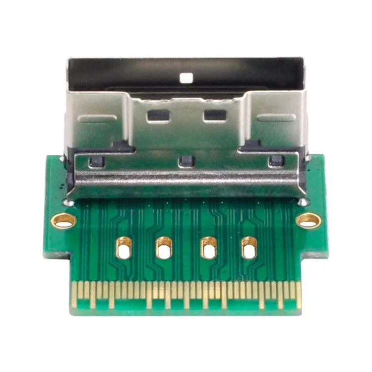 SF-007 PCI-E Slimline SAS 4.0 SFF-8654 8i 74pin to SFF-8654 74pin Male to Female Extender Adapter Angled Test Tool
