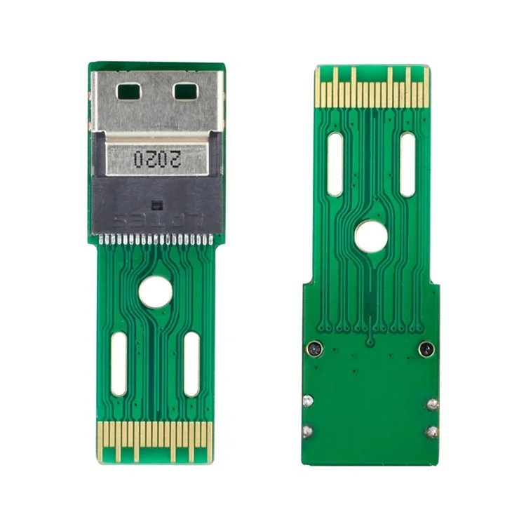 SF-003 PCI-E Slimline SAS 4.0 SFF-8654 4i 38pin a SFF-8654 38pin Maschio a Femmina Adattatore Extender Strumento di Prova