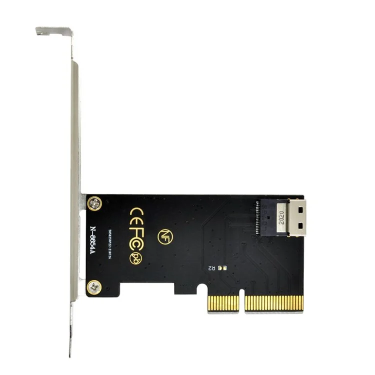 SF-025 PCI-E 4X to U.2 U2 Kit SFF-8639 to SFF-8654 Slimline SAS NVME PCIe SSD Adapter for Mainboard