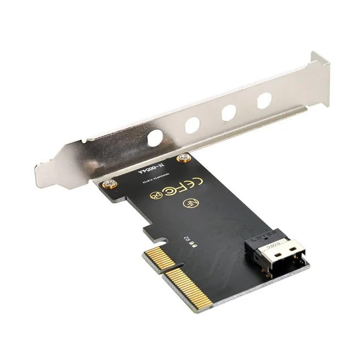 SF-025 PCI-E 4X to U.2 U2 Kit SFF-8639 to SFF-8654 Slimline SAS NVME PCIe SSD Adapter for Mainboard