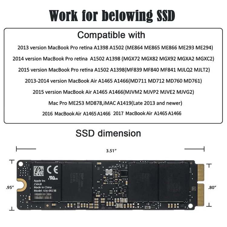 SA-143 PCI Express PCI-E 1X to 12+16Pin 2013-2017 Mac Pro Air SSD Convert Card for A1493 A1502 A1465 A1466 Adapter with Standard/Low Bracket