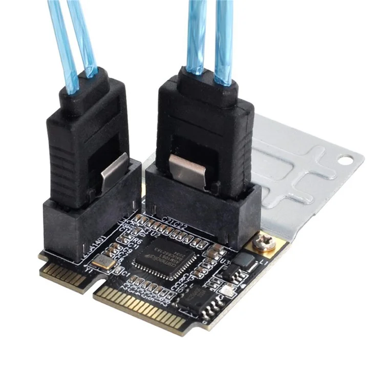 SA-033 Mini Pci-e PCI Express an SATA 3.0 Doppelanschlüsse Adapter-konverter-festplattenerweiterungskarte