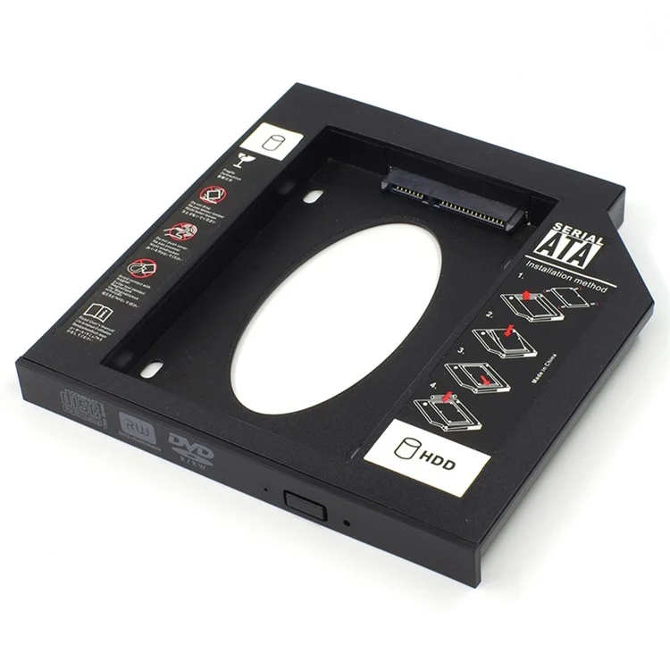 2.5 Inch Laptop SSD Holder Internal Hard Disk Drive Mounting Bracket Holder (Plastic) - 12.7mm