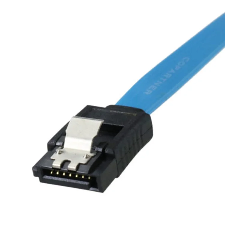 1m Cabo de Dados para Disco Rígido Conector Reto Duplo SATA 3.0 6Gb/s Cabo de Dados de Alta Velocidade com Trava