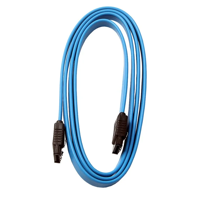 1m Cabo de Dados para Disco Rígido Conector Reto Duplo SATA 3.0 6Gb/s Cabo de Dados de Alta Velocidade com Trava