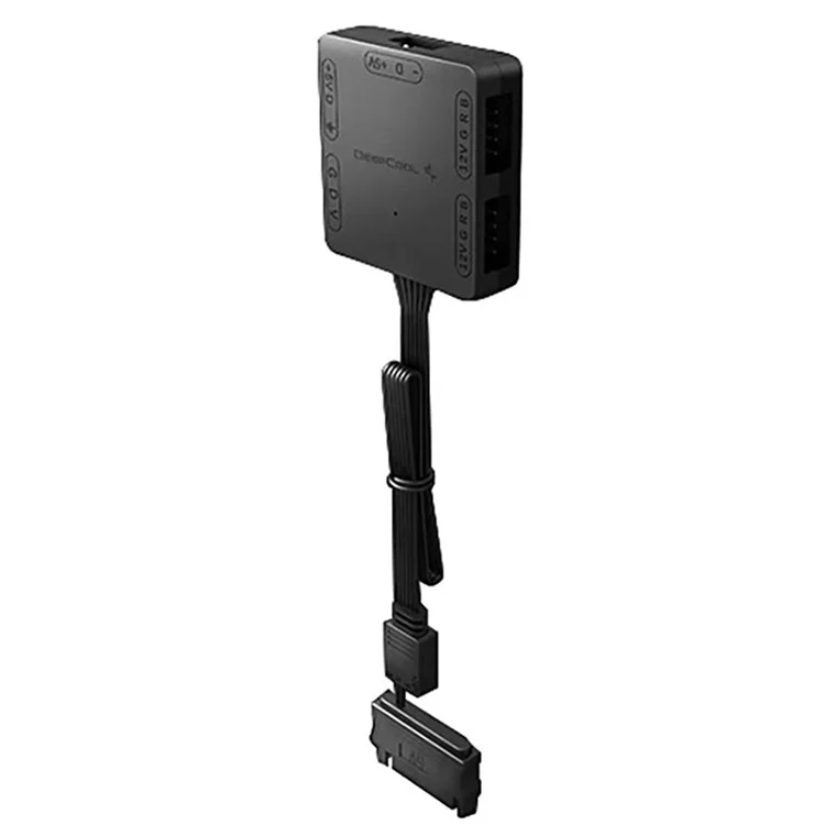 Conversor de 5V ADD-RGB para 12V RGB Adaptador de Iluminação RGB com Interfaces SATA 5V, 4-Pin(+12V-G-R-B)